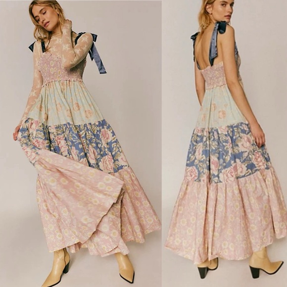 Free People Dresses & Skirts - Free People Bluebell Maxi in Antique Combo